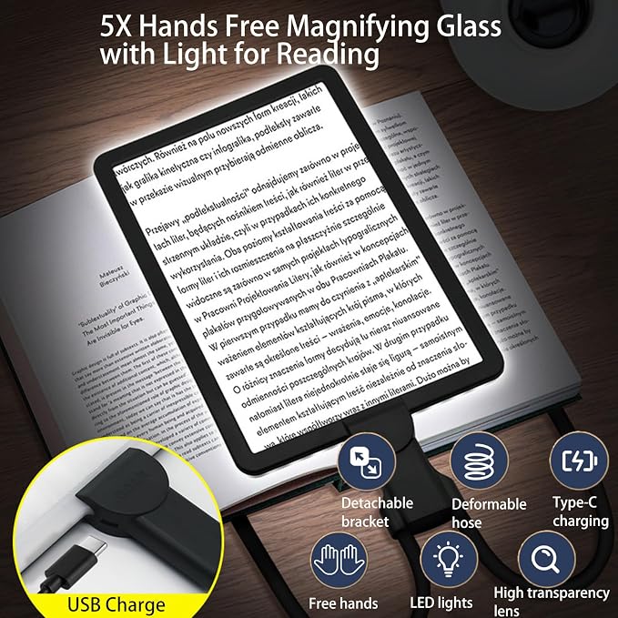 5X Hands Free Magnifying Glass - Image 2