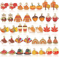 MARFOREVER 40Pcs/20 Pairs Fall Charms, Thanksgiving Charm by MARFOREVER