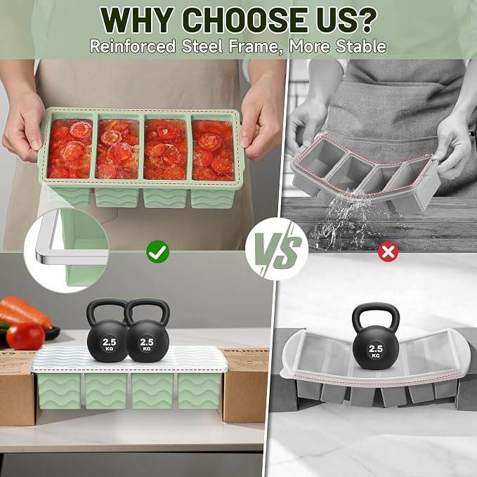 3-Pack Silicone Freezer Trays - Image 4