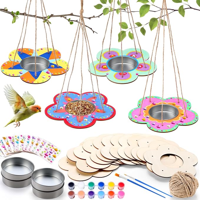 CroBlissful 12 Pack Bird Feeder Craft Kits by CroBlissful