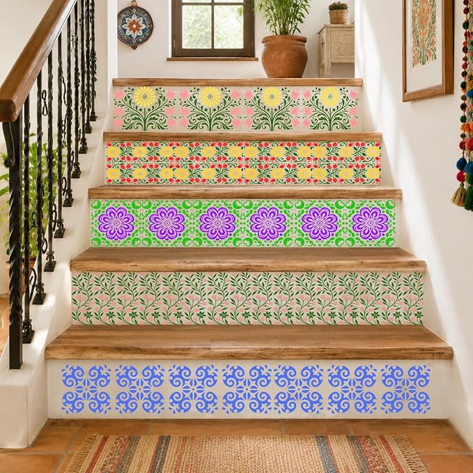 11pcs Talavera Mexican Lace Stencils in Two Sizes - Image 5