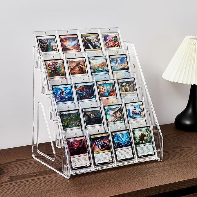 DEEIF 5 Tier Acrylic Trading Card Display Stand, Toploaders, PSA Graded Cards - Image 6