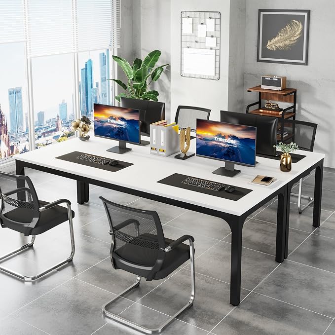 Tribesigns 78.7 Inches Extra Long Computer Desk 2 Person Desk, Double Long Desk - Image 7