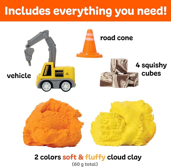 Creativity for Kids Sensory Minis Construction Kit | Cloud Clay Sensory Toy - Image 3