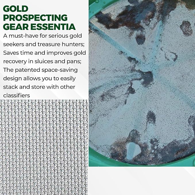 SE 13.25 Inch Wide Stackable Classifier Gold Prospecting Pan - Image 4