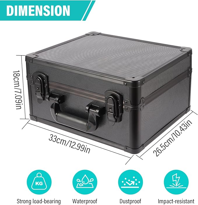 EcoVibe Graded Card Case, Aluminum Alloy Trading Card Storage Box - Image 2