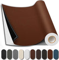 Shagoom Leather Repair Patch, 35X79 Inch Repair Patch Self Adhesive Waterproof, DIY Large Leather Patches for Couches, Furniture, Kitchen Cabinets, Wall （Light Brown, 35X79 Inch）