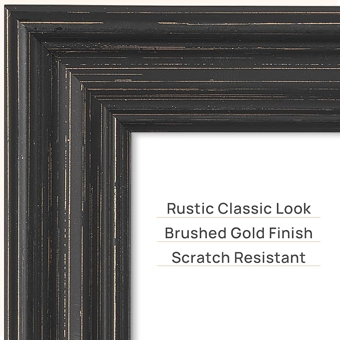 upsimples 8.5 by 11 Picture Frame, Vintage Frames Decor, Wall or Tabletop - Image 4