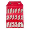 HFS (R) 18 Piece Angle Gauge Set with Pouch - Premium Stainless Steel