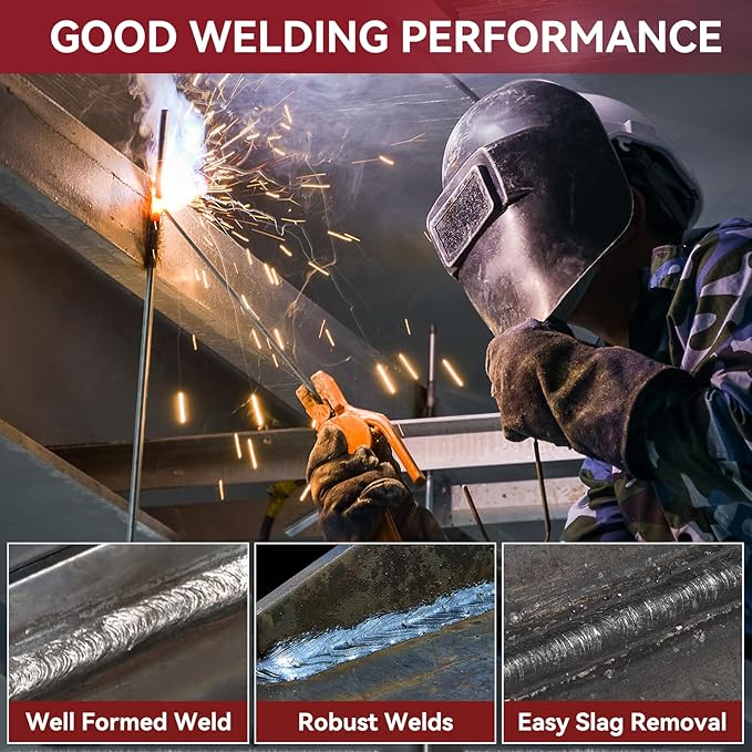 ARCCAPTAIN E7018 Welding Rod 3/32'' 5LB Low Hydrogen Carbon Steel Welding Sticks Electrodes, Welding Rods ARC Welding Equipment