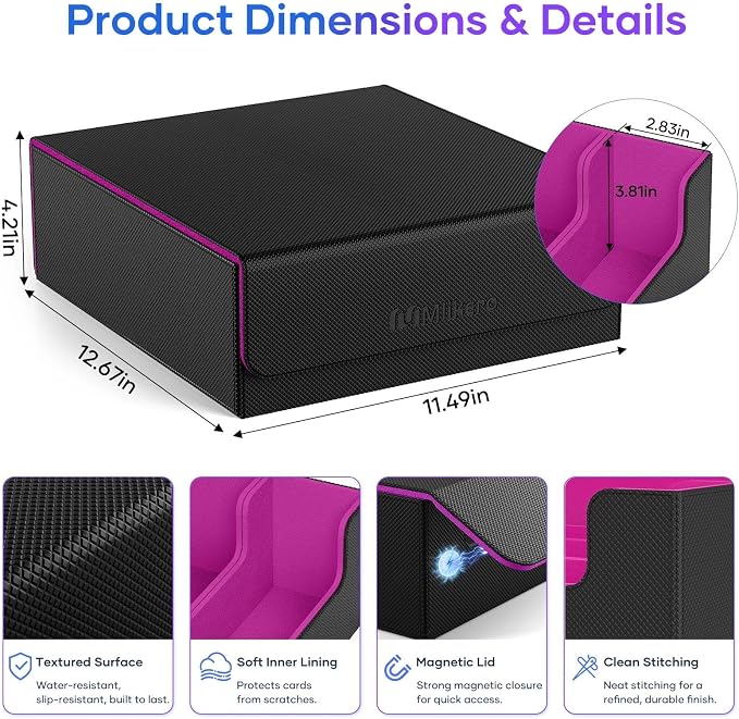 Mlikero Trading Card Storage Box, Bulk Card Storage - Image 6