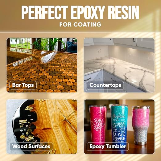 CRAFT RESIN Table Top Epoxy Resin Kit 1 Gallon – Ultra Clear, High-Gloss - Image 2
