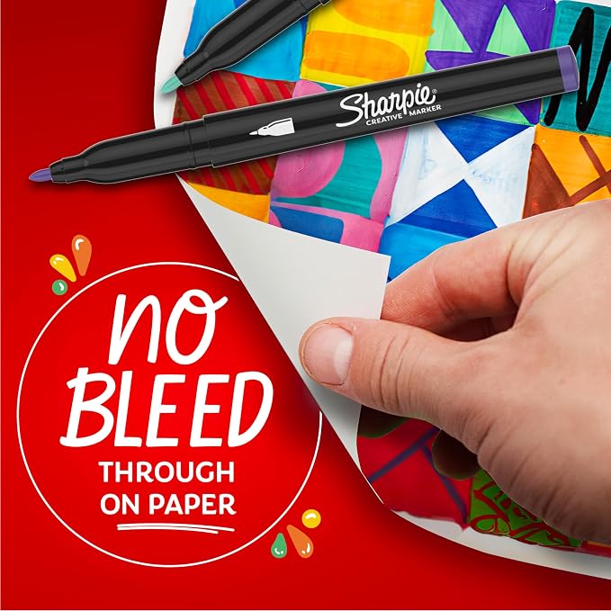 Sharpie Creative Markers, Earth Tones, Water-Based Acrylic Paint Markers - Image 4