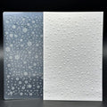3D Plastic Embossing Folder Template Beautiful Christmas Snowflakes Texture A6 by Unknown