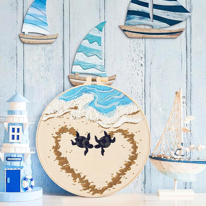 Crafmanoe Beach Embroidery Kits - Image 5