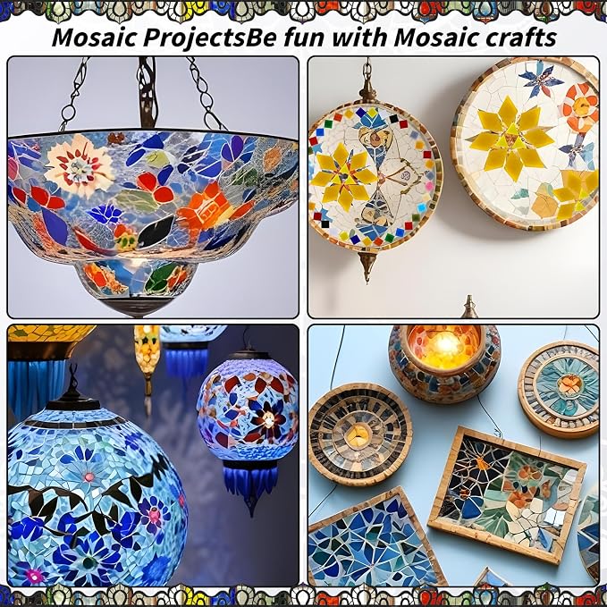 2400 Pcs Mosaic Tiles, Glass Mosaic Tiles - Image 4