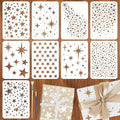 9pcs Star Stencils for Painting Plastic Twinkle Stars Drawing Stencils for by Unknown