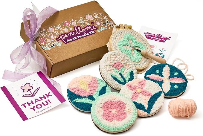 Panellomi Flower Punch Needle Kit by Unknown