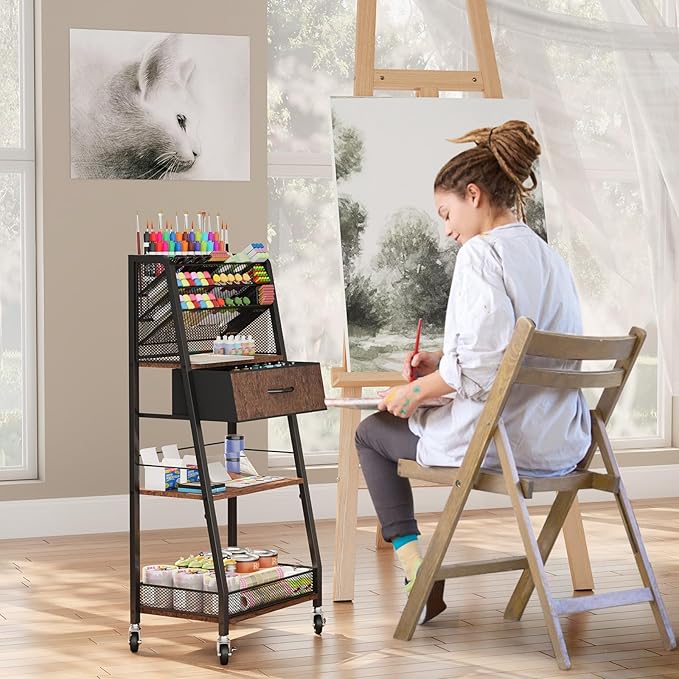Homsorout 3 Tier Rolling Cart - Image 6