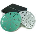 6-Inch 49-Hole 80 Grit Sanding Discs - Heavy-Duty Hook & Loop Film Discs - Sandpaper for Random Orbital Sanders - 50 Pack Box