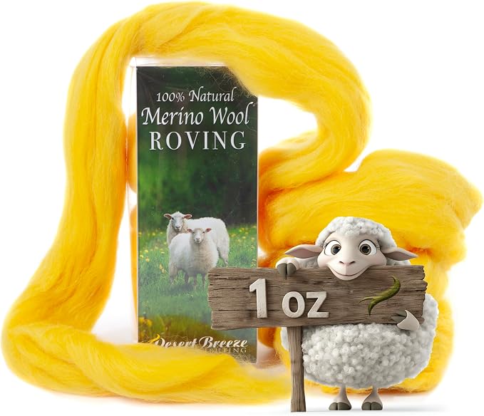 100% Natural Merino Wool Roving by DesertBreezeDistributing