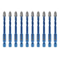 1/4 inch Masonry Drill Bits Set for Porcelain Tile Ceramic Stone Granite Marble,Hex Shank Diamond Hole Saw Drill Bit（10pcs）