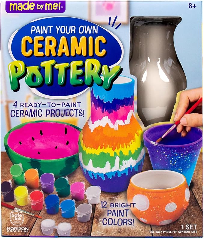 Made By Me Paint Your Own Ceramic Pottery, Fun Ceramic Painting Kit - Image 2