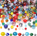 Mixed 4/6/8mm Round Rondelle Beads 1000pcs Lampwork Briolette Glass Crystal by KINGSHINE