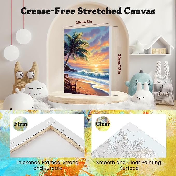 4 Pack Paint by Numbers for Adults - Image 2