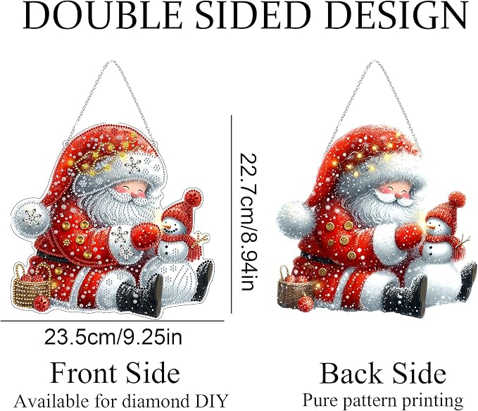 JJFox Diamond Art Hanging Kit for Adult, Special Shaped Rhinestone, DIY Acrylic - Image 9