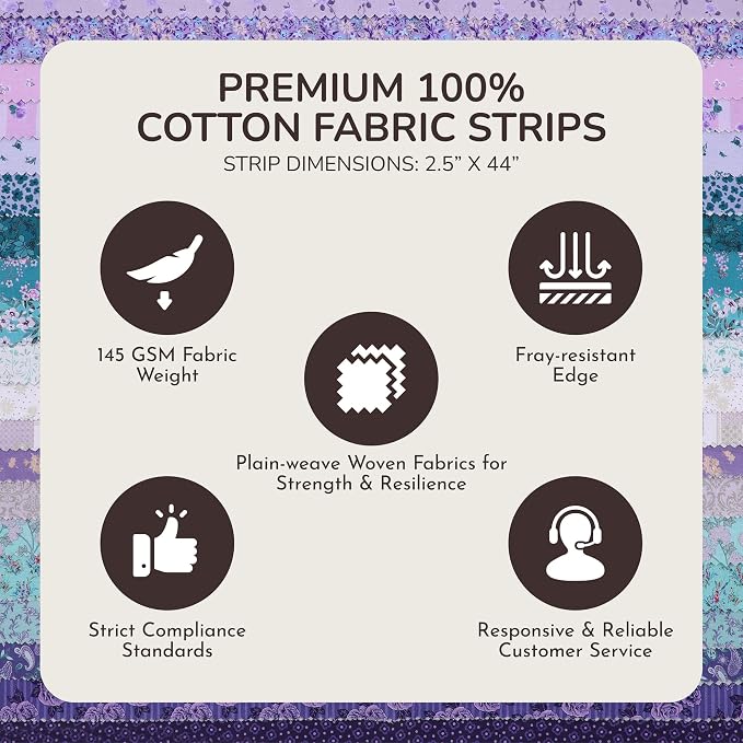 Tinyspool & Co.'s Twirlie Roll 40 Precut Quilting Fabric Strips - Image 5