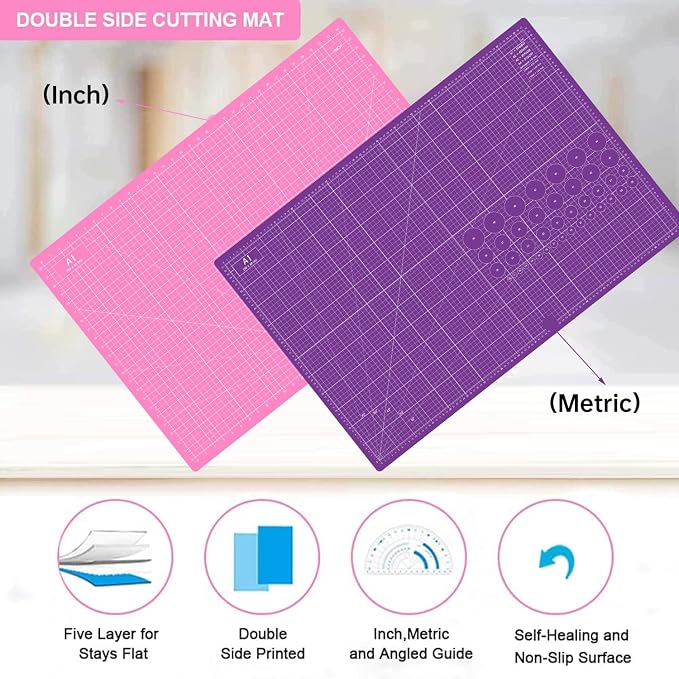 Headley Tools Thickened 24 x 36 Inch Self Healing Sewing Cutting Mat, A1 Rotary - Image 5