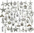 Youdiyla 100pcs Summer Beach Charms Collection, Bulk Marine Sea Animal Life by Youdiyla