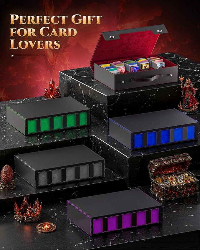 MoKo Trading Card Storage Box for MTG, 3900+Capacity, Top Loaders Organizer Case - Image 8