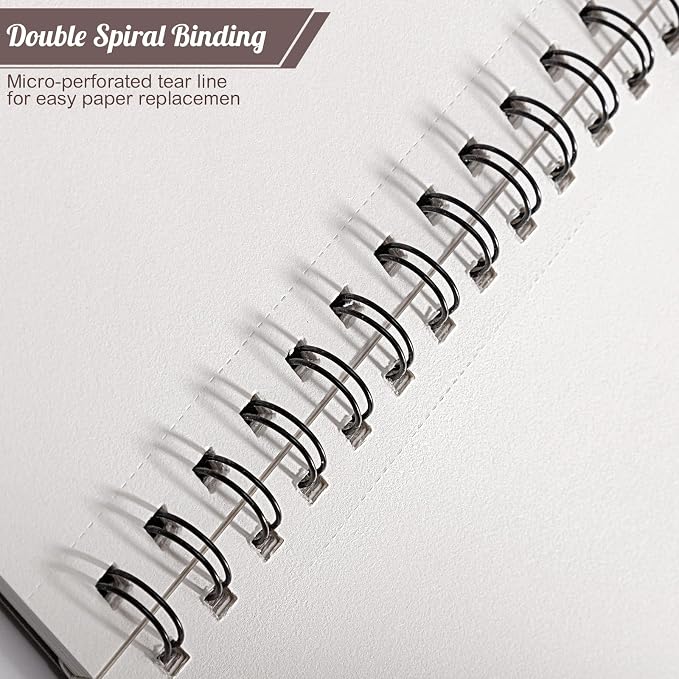 Sketch Book 8.5×11 inch, Spiral Bound Sketch Pad 50 Sheets, Acid-Free Sketchbook - Image 4
