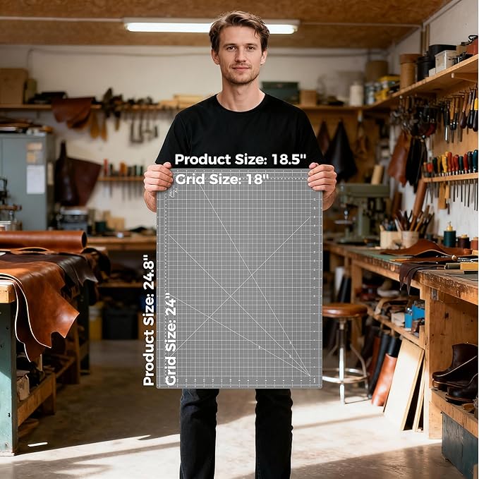 Premium 18" x 24" Self Healing Sewing Mat, Non-slip A2 Cutting Mat - Image 6