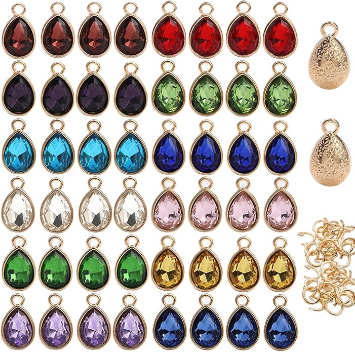 Glass Rhinestone Charms by VTOS