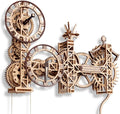 WOODEN.CITY Steampunk Wall Clock Kit – 3D Wooden Puzzle by WoodenCity