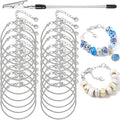 20 Pieces 6.3 Inch Snake Chain Charm Bracelets Adjustable Snake Charm Bracelet by BRACELETMAKINGKIT