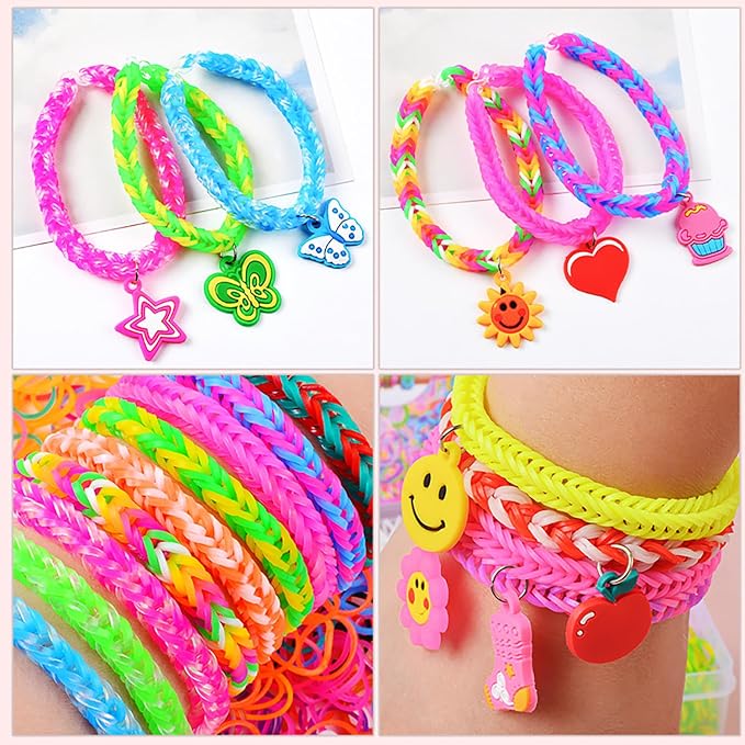 JIYAKO 2500+ Rubber Band Bracelet Kit, Loom Bracelet Making Kit - Image 7