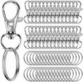 60PCS Keychain Making Kit, Including 30PCS Keychains Clips Hooks and 30PCS Key by Sucrown