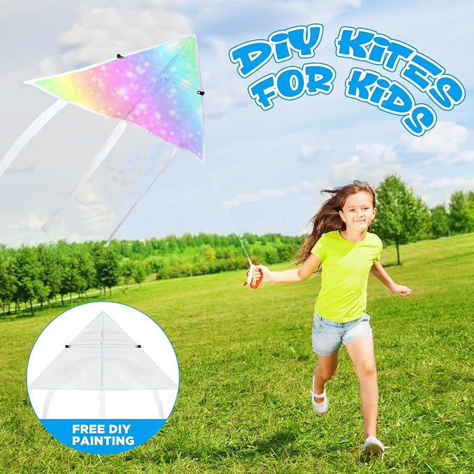 Syhood 120 Pieces DIY Blank Kite - Image 3