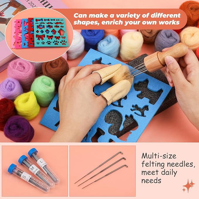 QMNNMA 241 Pcs Needle Felting Kit - Image 4