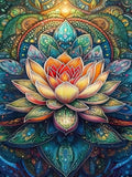 CHWGLFGG Mandala Lotus Diamond Painting Kit by CHWGLFGG