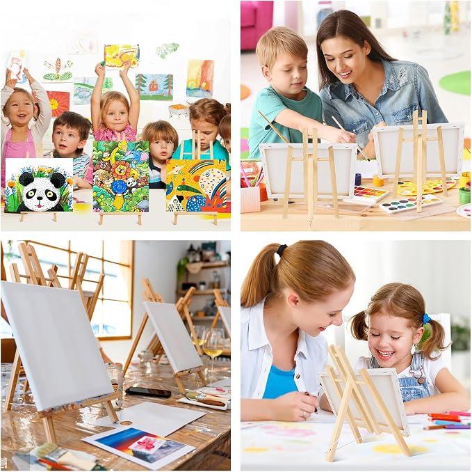 ESRICH 16 PCS 11.8" Wood Easels, Tabletop Easel - Image 7