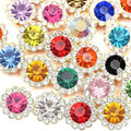 200 PCS 20 Mixed Colors 12MM Crystal Glass Sew on Rhinestones Jewels Gems by Unknown