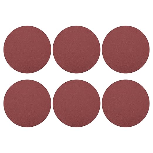 HARFINGTON 10 Pcs 8 Inch Sanding Disc 120 Grit Hook and Loop Sandpaper Random Orbital Sander Pads for Woodworking Automotive Metal Polishing