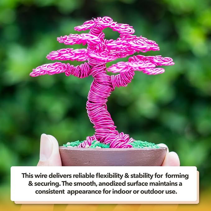 Mandala Crafts 10 GA Copper Silver Tone Combo Anodized Aluminum Craft Wire | - Image 4