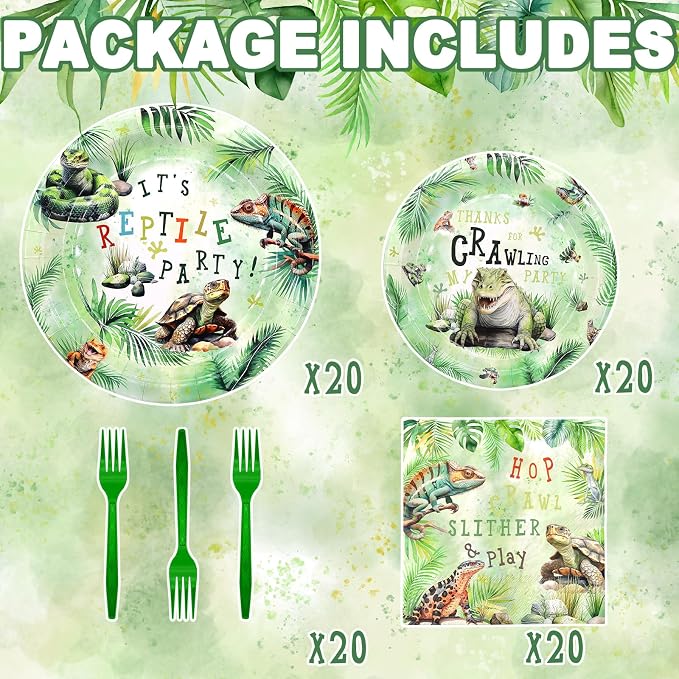 Reptile Party Decorations Set - Image 2