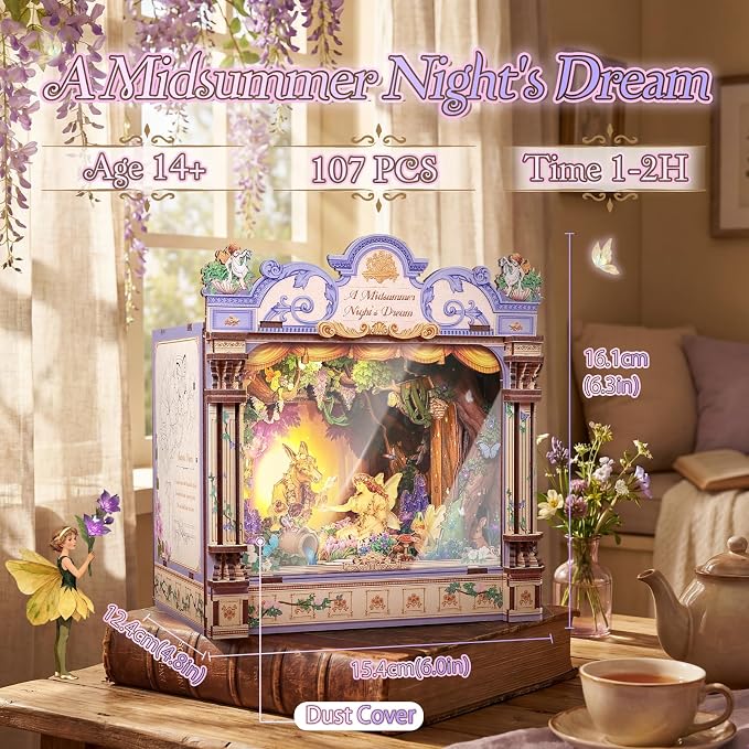 CUTEBEE DIY Miniature House Kit, 3D Wooden Puzzle - Image 2